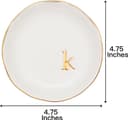 Thumbnail 2 de Collective Home Ceramic Jewelry Tray for Rings, Earrings, and more 4.75" ⌚