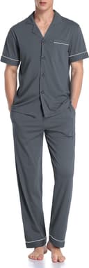 Thumbnail 1 de COLORFULLEAF Men's Cotton Pajamas Set 100% 🛌