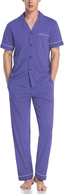 Thumbnail 2 de COLORFULLEAF Men's Cotton Pajamas Set 100% 🛌