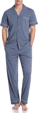 Thumbnail 3 de COLORFULLEAF Men's Cotton Pajamas Set 100% 🛌