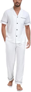 Thumbnail 5 de COLORFULLEAF Men's Cotton Pajamas Set 100% 🛌