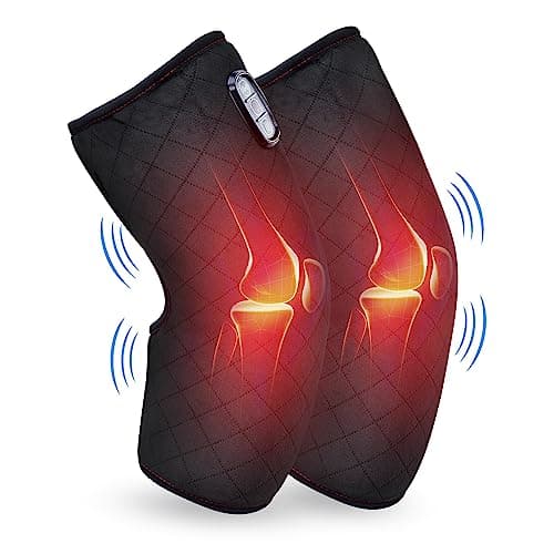 COMFIER Heated Knee Massager with Heating Pad 🎧