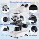 Thumbnail 4 de Compound Microscope 40X–2500X with Dual LED Lighting 🔬