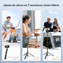 Thumbnail 5 de K&F CONCEPT 62" Selfie Stick Tripod with Remote 📷