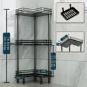 Thumbnail 4 de Consumest Corner Shower Caddy 3-Tier Organizer 🚿