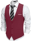 Thumbnail 2 de COOFANDY Men's Suit Vest slim fit waistcoat 👔