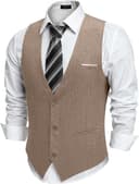 Thumbnail 3 de COOFANDY Men's Suit Vest slim fit waistcoat 👔