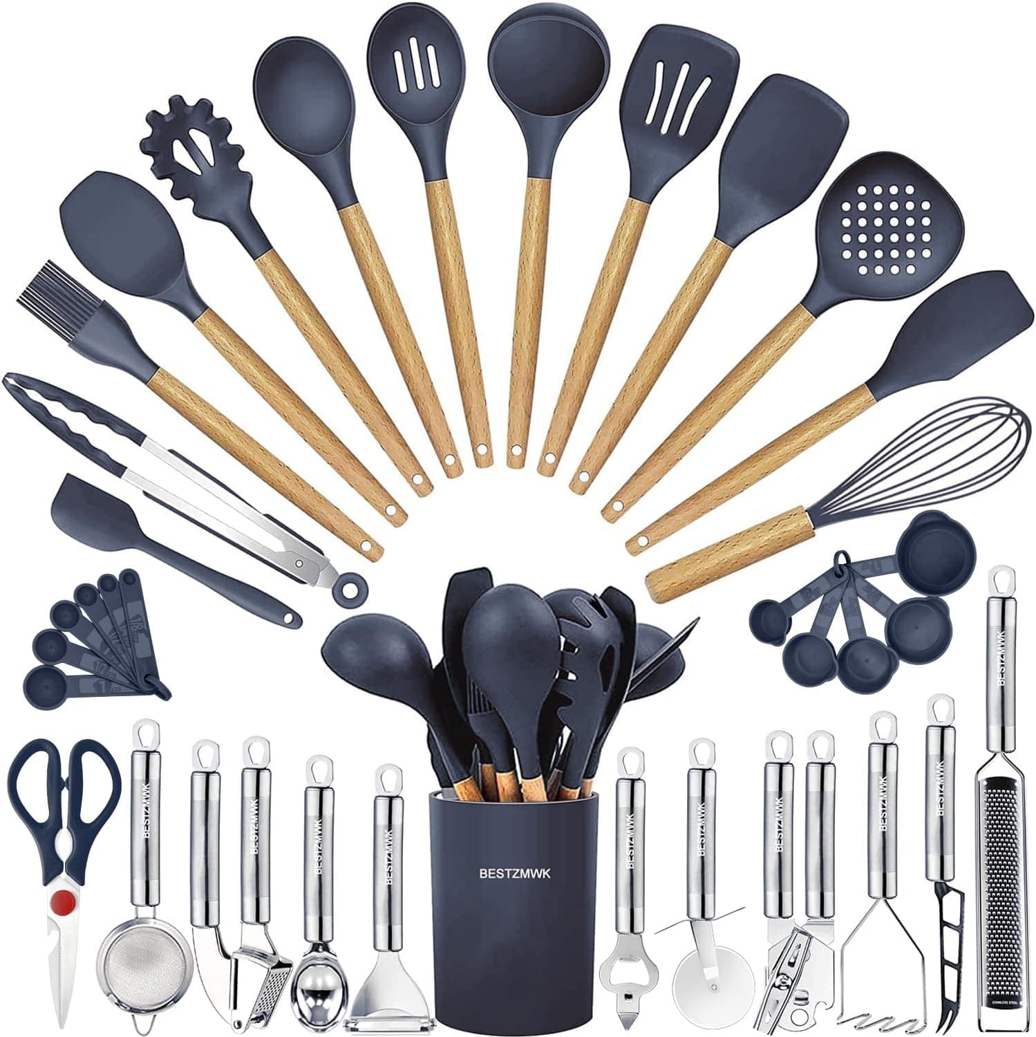 Cooking Utensils Set 35-Piece Kitchen Tools 🥄