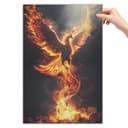Thumbnail principal de Cool Flamebird Fantasy Phoenix Poster 12x18 in 📷