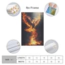 Thumbnail 1 de Cool Flamebird Fantasy Phoenix Poster 12x18 in 📷