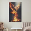 Thumbnail 6 de Cool Flamebird Fantasy Phoenix Poster 12x18 in 📷