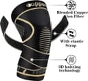 Thumbnail 1 de Copper Knee Braces with Strap L, Compression Sleeve for Pain 🩹