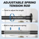 Thumbnail 1 de CorkLatta Black Shower Rod ⚙️