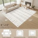 Thumbnail 1 de cotiled 8x10 Area Rug washable low pile 8'x10' 🧶