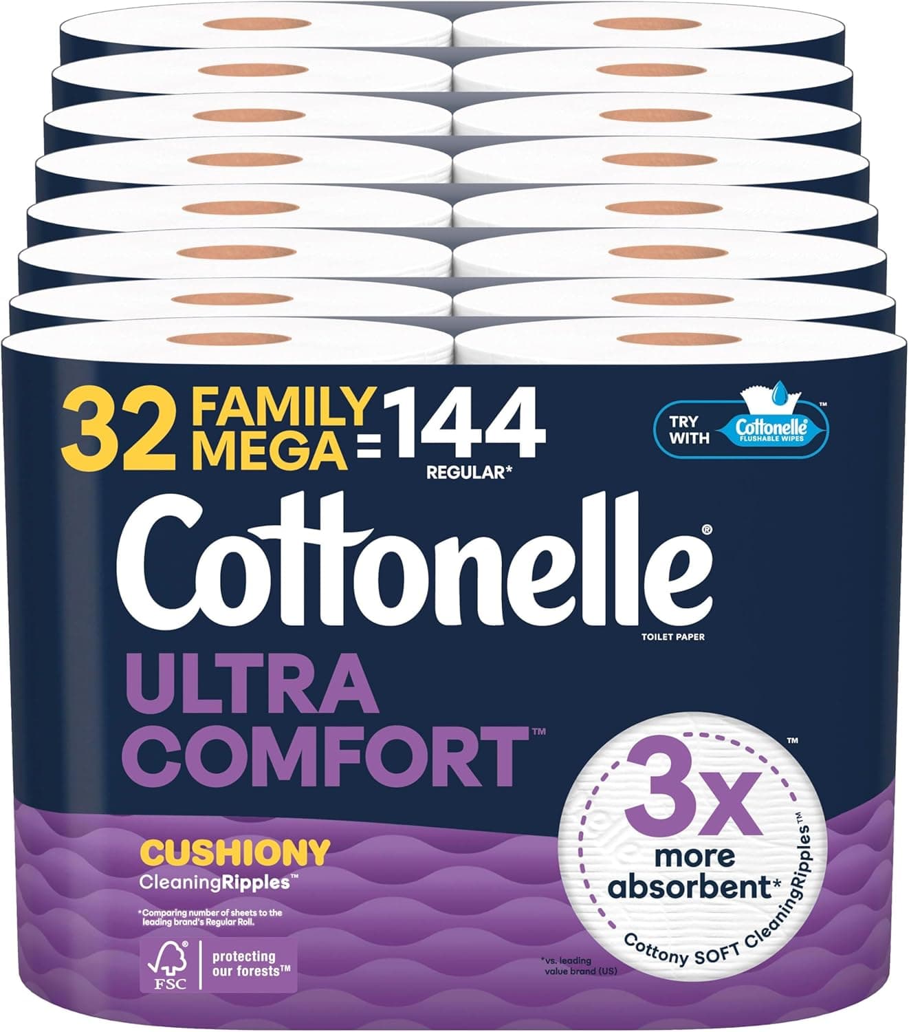 Cottonelle Ultra Comfort Toilet Paper, 144 rolls 🧻