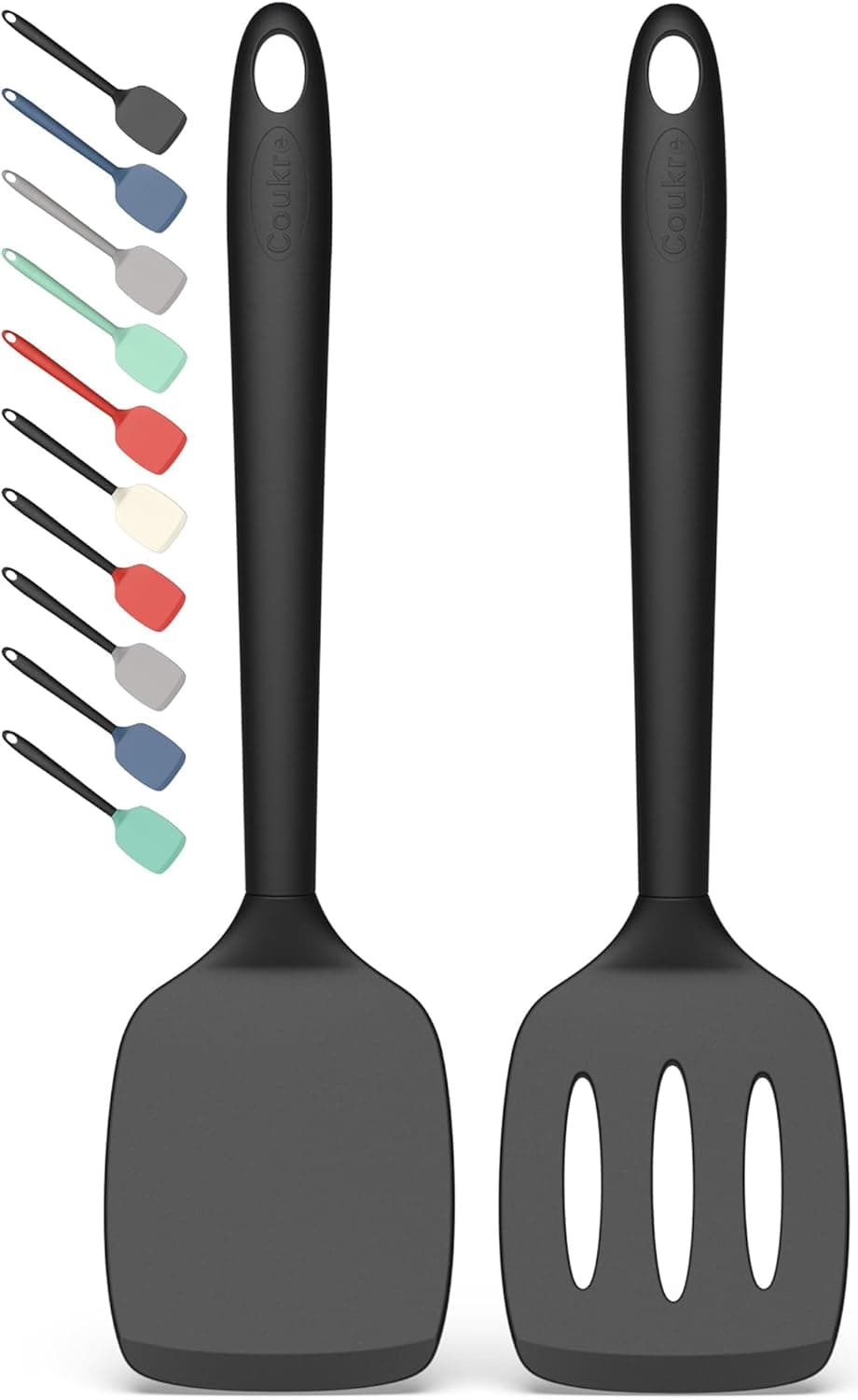 Coukre 2 Pack Silicone Spatula Set, Heat Resistant 2 🍳