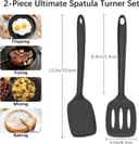 Thumbnail 5 de Coukre 2 Pack Silicone Spatula Set, Heat Resistant 2 🍳