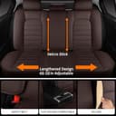 Thumbnail 3 de COVER EMPIRE Brown Full 5‑Seat Car Seat Covers 🚗