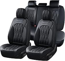 Coverado Car Seat Cover Luxury Nappa Leather, Universal 🚗