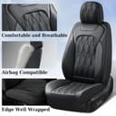 Thumbnail 3 de Coverado Car Seat Cover Luxury Nappa Leather, Universal 🚗