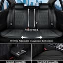 Thumbnail 5 de Coverado Car Seat Cover Luxury Nappa Leather, Universal 🚗