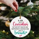 Thumbnail 2 de Coworker Christmas Ornament 2025 — Funny Work Friend 🎁