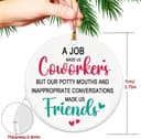 Thumbnail 6 de Coworker Christmas Ornament 2025 — Funny Work Friend 🎁