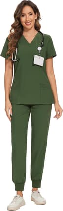 Thumbnail 6 de COZYFIT Scrubs Set Stretch V-Neck with 8 Pockets 🩺