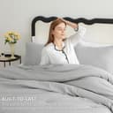 Thumbnail 2 de CozyLux Light Grey Queen Comforter Set, 3-Piece Bedding 🛏️