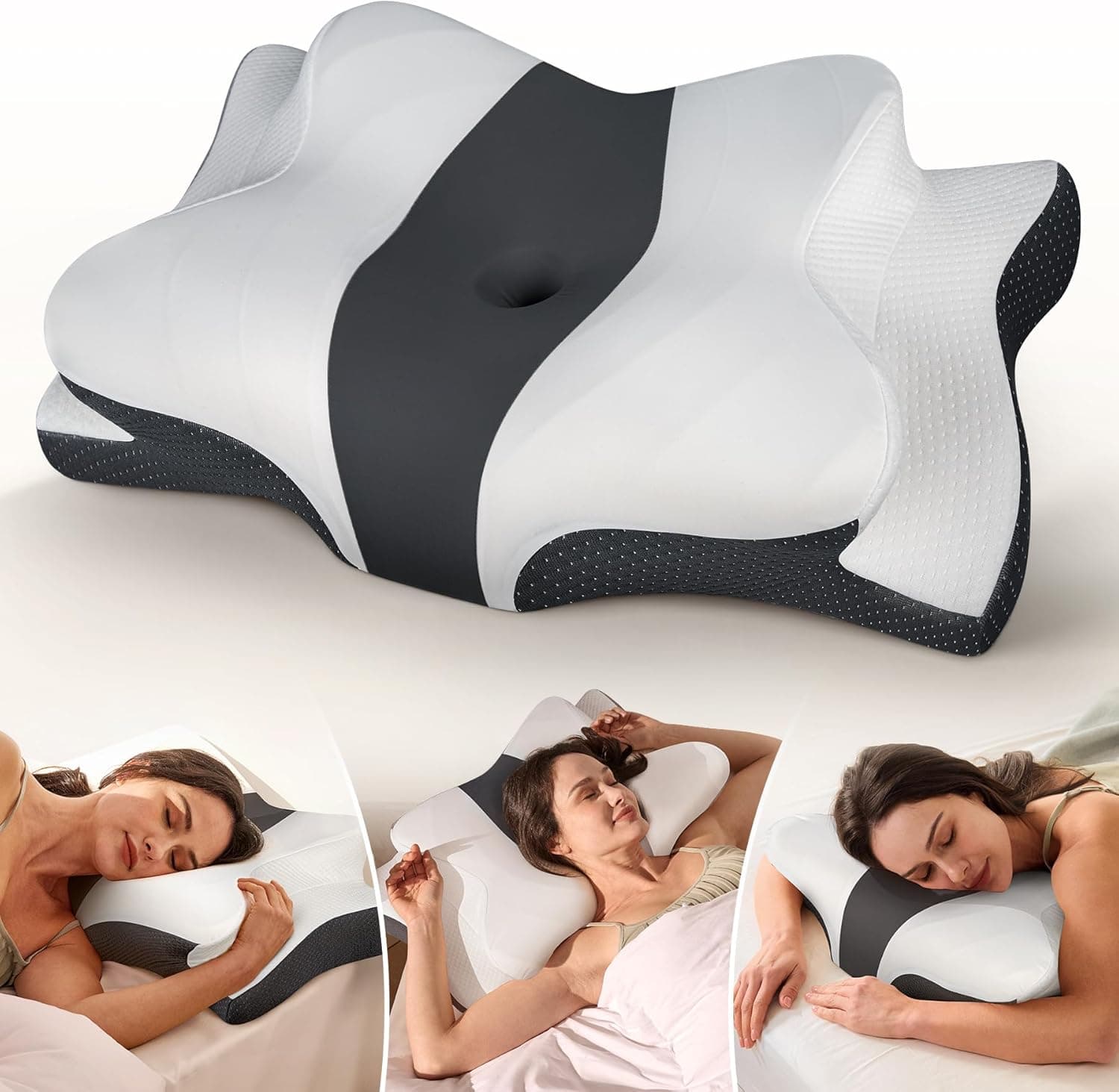 Cozyplayer True Cooling Cervical Neck Pillow — Ergonomic Memory Foam 1️⃣🛏️
