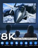 Thumbnail 4 de Cratree 50 ft 8K HDMI fiber cable 48 Gbps 📺