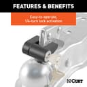 Thumbnail 4 de CURT 23521 Trailer Coupler Lock 1/4" 🔒