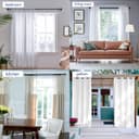Thumbnail 5 de Curtain Rods for Windows 48-84 inch Adjustable Heavy Duty 3/4" 🪟
