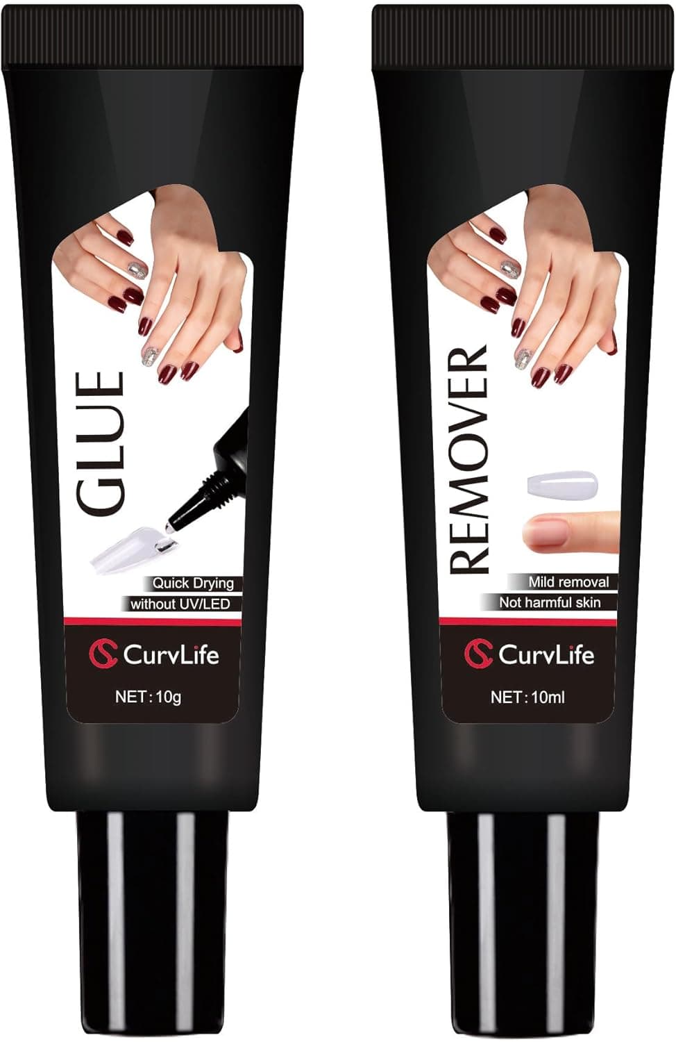 Curvlife Newly Upgraded 10g Nail Glue for Press-Ons 💅