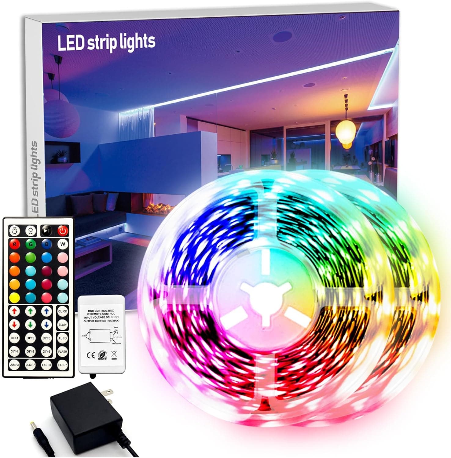 dalattin LED Strip Lights 130ft RGB 24V 🎧