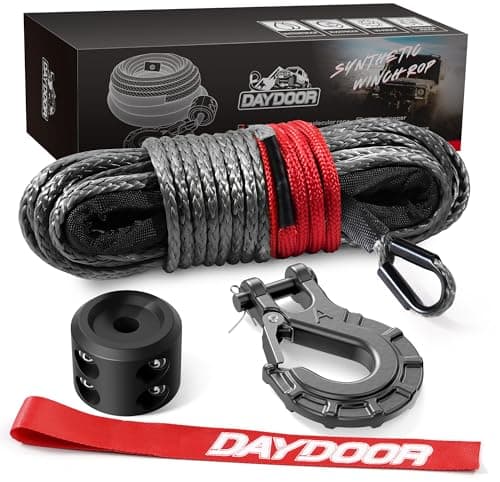 DAYDOOR 1/4" x 50ft 10,000 lb winch rope 🚗