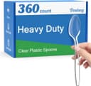 Thumbnail principal de Dealusy 360 Count Clear Plastic Spoons 360 pcs 🍽️