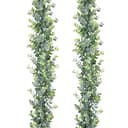 Thumbnail principal de DearHouse Faux Eucalyptus Garland 6 ft, 2-Pack 🌿