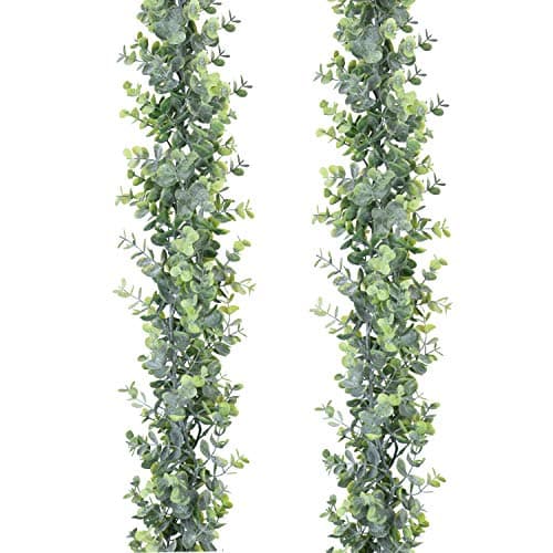 DearHouse Faux Eucalyptus Garland 6 ft, 2-Pack 🌿