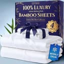 Thumbnail principal de DECOLURE Bamboo Viscose Queen Sheets 17" 🛏️