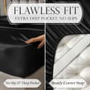 Thumbnail 4 de DECOLURE Satin Bed Sheets Queen 15" Deep Pocket 🛏️