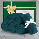 Thumbnail 4 de Deep Turquoise 6PC 13"x13" Cotton Face Towels 🧼