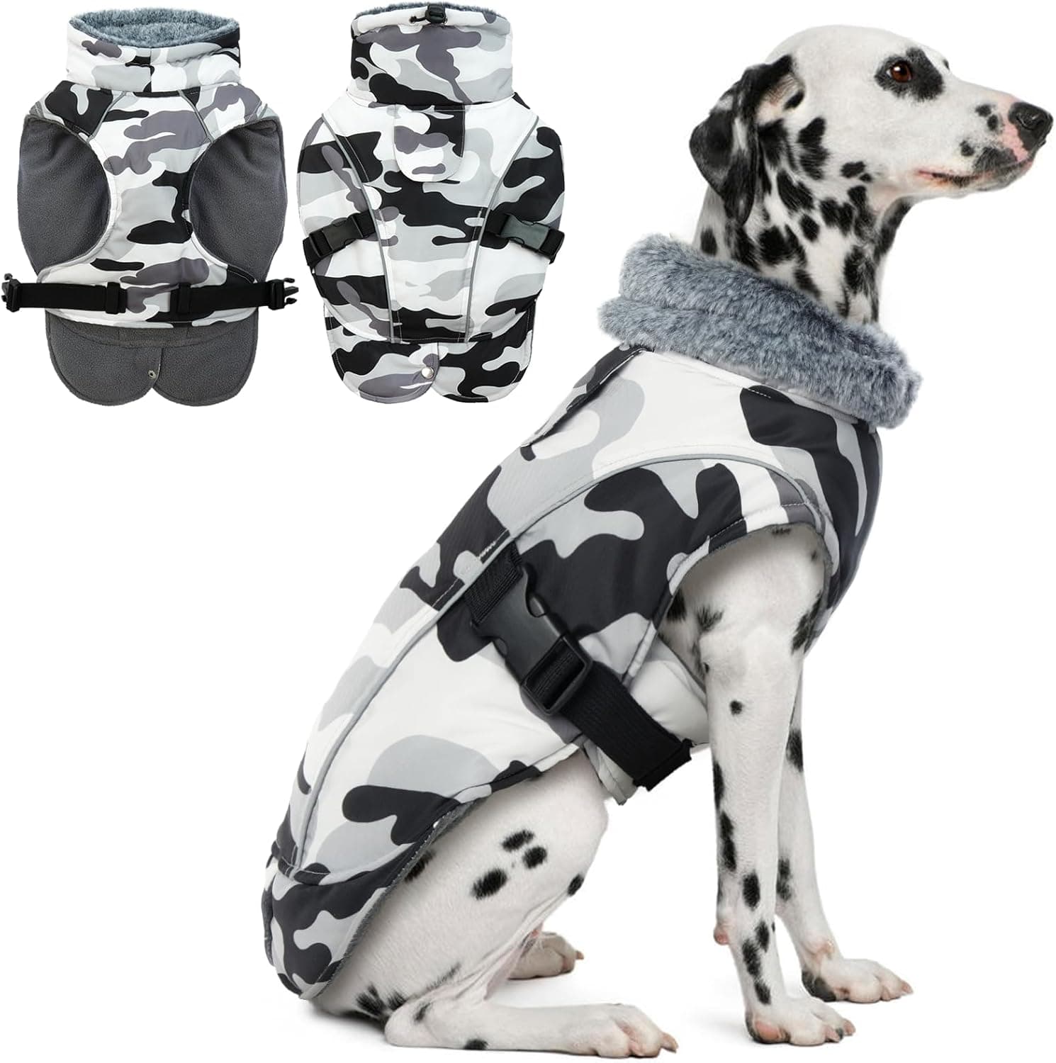 DENTRUN Extra Large Warm Dog Jacket for Great Dane 🐶