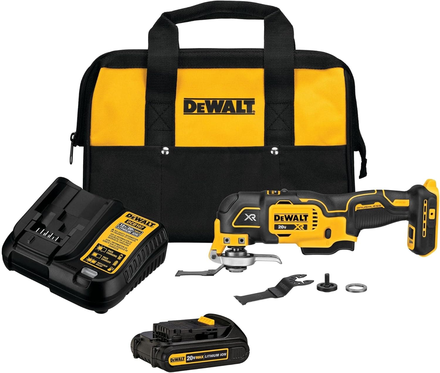 DEWALT 20V MAX XR Oscillating Tool Kit with Blades, 3 Speed, 20,000 OPM ⚙️