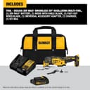 Thumbnail 2 de DEWALT 20V MAX XR Oscillating Tool Kit with Blades, 3 Speed, 20,000 OPM ⚙️