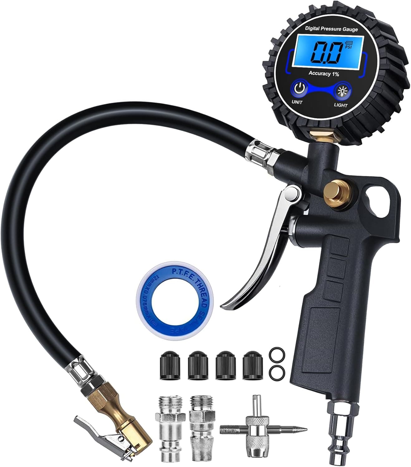 DigitPro Digital Tire Pressure Gauge 3–250 PSI 🚗