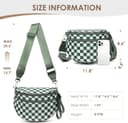 Thumbnail 1 de DIOMO Bum Bags Checkered RFID Crossbody Bag 🎒