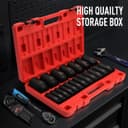 Thumbnail 4 de DISEN 19-Piece 1/2" SAE Impact Socket Set 🧰