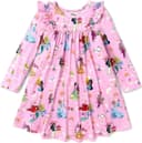 Thumbnail 5 de Disney Princess Frozen Elsa Minnie Stitch Floral Toddler Dress 2-6 Years 👗