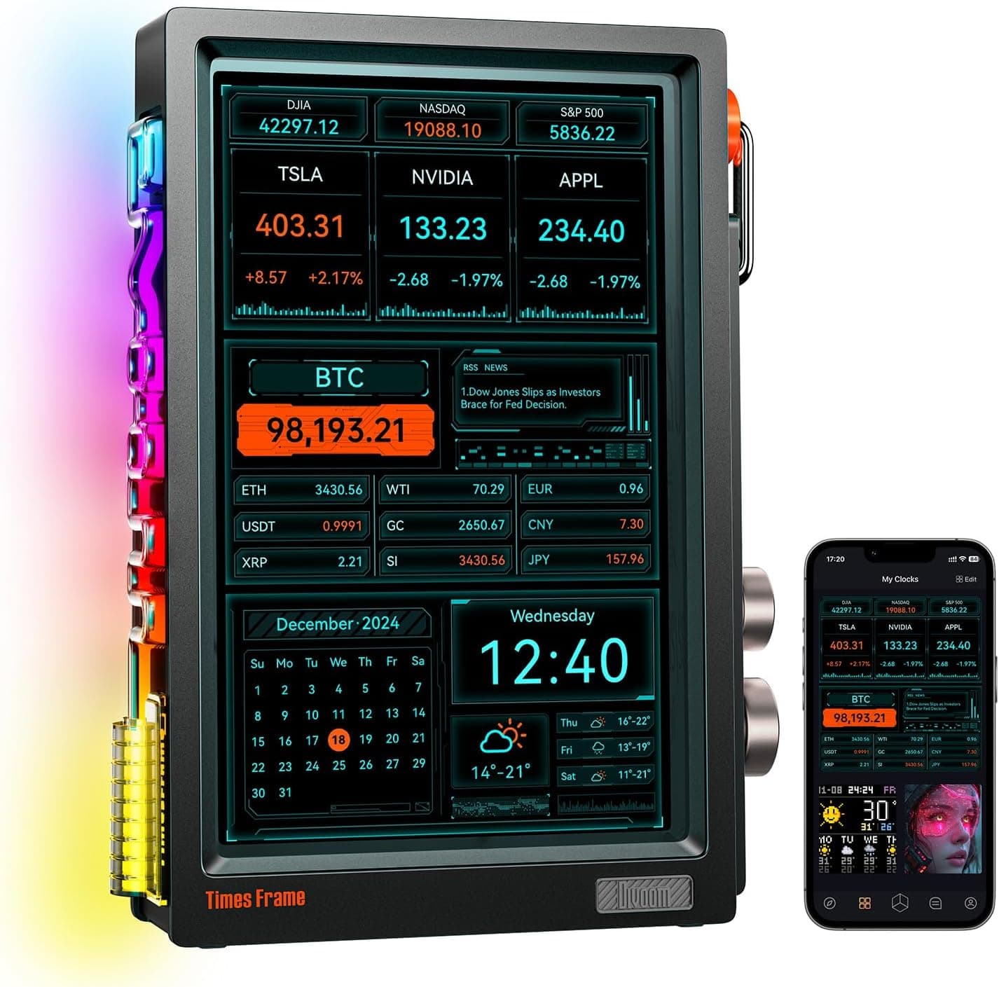 Divoom TimesFrame 10.1" digital picture frame 📷